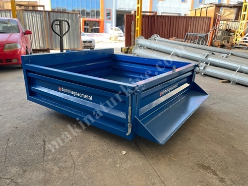 Hydraulic Tipping Trailer with Crate Addition