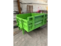 Hydraulic Tipping Trailer with Crate Addition - 5