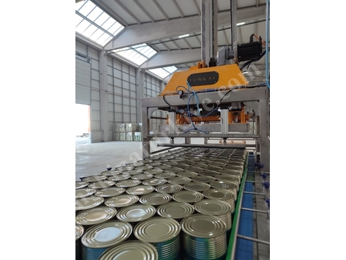 Tin Can and Glass Jar 5 Row Pallet Stacking Machine