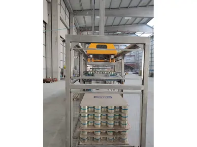 Tin Can and Glass Jar 5 Row Pallet Stacking Machine