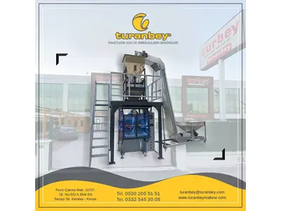 Tam Otomatik 4 Terazili Sistem Toz Şeker Bakliyat Paketleme Dolum Makinesi