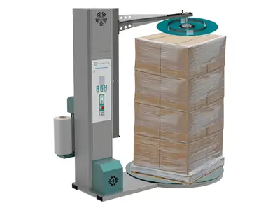 10 Rounds / Minute Top Press Pallet Stretch Wrapping Machine