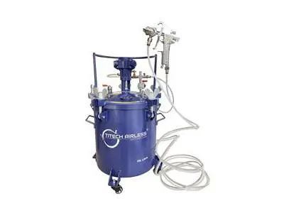 20 Lt Teflon Coated Paint Pressure Tank With Automatic Mixer