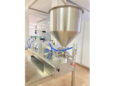 100-500 ml (5-20 Stück/Minute) Manuelle Einzelnozzle Schokoladenfüllmaschine - 1