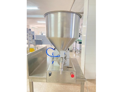 100-500 ml (5-20 Stück/Minute) Manuelle Einzelnozzle Schokoladenfüllmaschine - 3