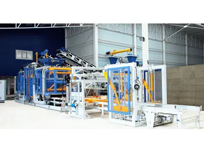 Fully Automatic 36 Piece / Mold Concrete Block Brick and Paver Stone Production Machine