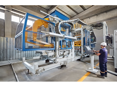 Tam Otomatik 36 Adet / Kalıp Beton Blok Briket Ve Parke Taşı Üretim Makinası - 4