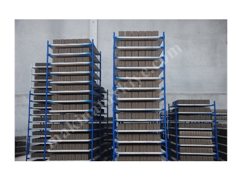 100-320 mm Optional Vertical Footed Pallet Concrete Block Stacking System