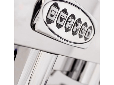 1-Gruppen Graue Semi-Automatische Cappuccino- und Espresso-Kaffeemaschine - 3