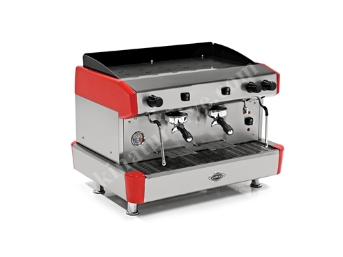 1 Gruplu Gri Yarı Otomatik Capuccino Ve Espresso Kahve Makinesi