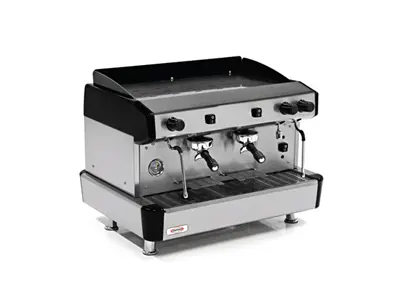 2 Gruplu Gri Yarı Otomatik Capuccino Ve Espresso Kahve Makinesi