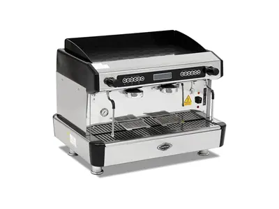 2 Grup Otomatik Gri Capuccino Espresso Kahve Makinesi
