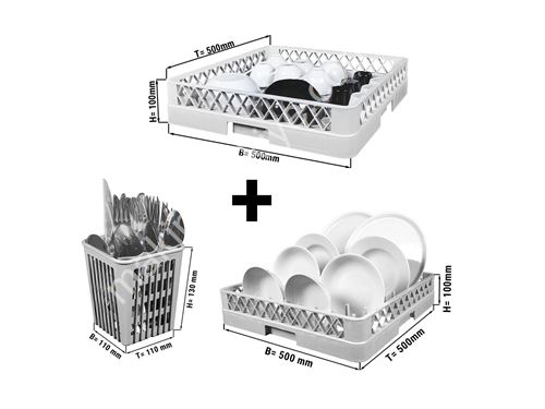 500 Plates / Hour Three-Phase Digital Controlled Undercounter Dishwashing Machine