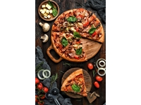 Ø 600 Odunlu Taş Tabanlı Pizza Fırını - 3