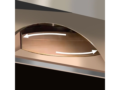 Gas- und Holzofen Pizzaofen mit drehbarem Boden - 3