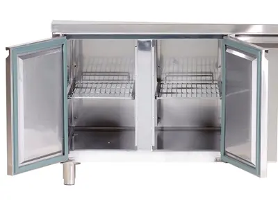 250 Liter 2-Door Countertop Freezer with Fan