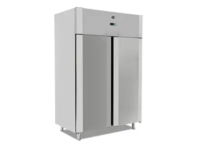 Промышленный вертикальный холодильник на 1400 литров с двумя дверями