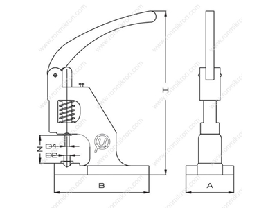 Tep-1 Snap Eyelet Rivet Setting Press - 1