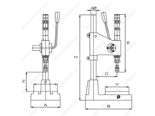 Hand Press Drilling Machine
