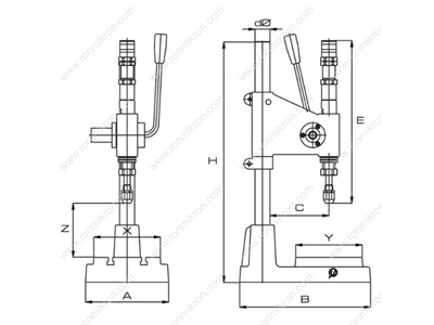 Rivet Setting Machine Impact Hand Press - 1