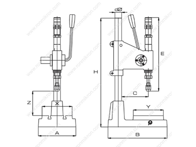 Bird Eye Attaching Machine Impact Hand Press - 1