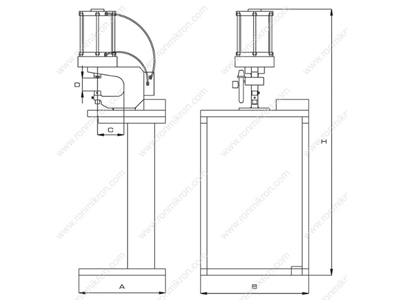 Machine de fixation d'oeillet de base C125 - 1