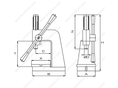 Rack Hand Press Fabric Cutting Machine - 1