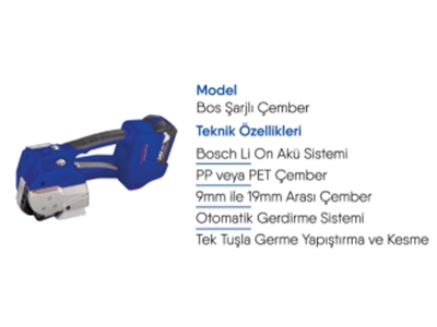 9-19 mm Şarjlı Akülü Çember Makinası - 1