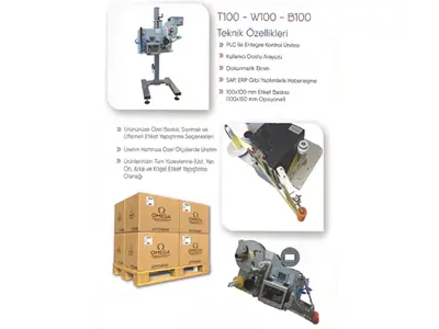 100X100 mm Product and Box Labeling Machine