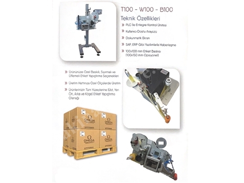 100X100 mm Product and Box Labeling Machine