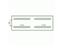 780x780x225 mm Çift Hazneli Vakumlu Paketleme Makinası