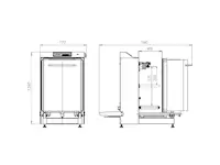 630x825x330 mm Dikey Vakumlu Paketleme Makinası