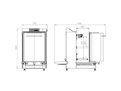 630x825x330 mm Dikey Vakumlu Paketleme Makinası - 2