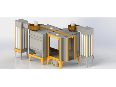 Open Filtered Electrostatic Powder Coating Booth - 0