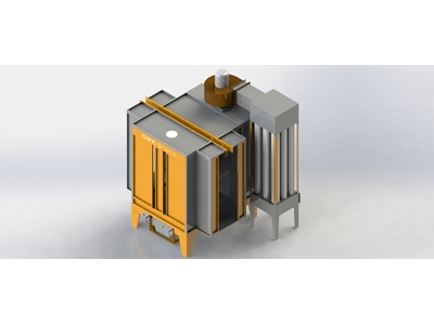 3 Filtreli Elektrostatik Toz Boya Kabini - 0