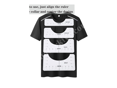 Hodbehod 4-Piece T-Shirt Alignment Centering Guide Ruler Plastic