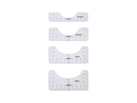 Hodbehod 4-Piece T-Shirt Alignment Centering Guide Ruler Plastic - 0