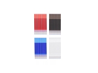 Red-Black-White-Blue 40 Piece Heat Erasable Refill Pen - 0