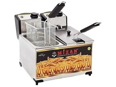 3+3 Litre Elektrikli Endüstriyel Fritöz - 0