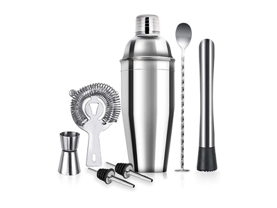 750 Ml 7 Parça Bar Kokteyl Shaker Seti - 0
