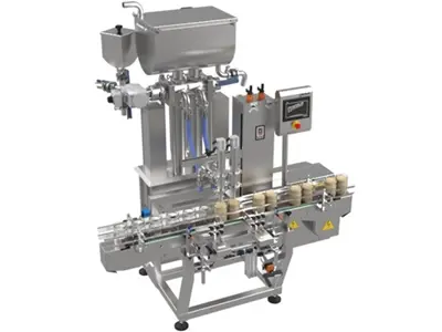 Machine de remplissage de liquide volumétrique à 2 têtes de 5-200 ml