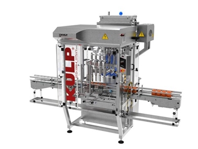 200-2000 Ml 2600 Adet / Saat 4 Kafalı Servo Motorlu Volümetrik Sıvı Dolum Makinası - 1