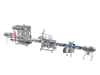 420 Units / Hour Bucket and Can Wide Packaging Liquid Filling Line - 1