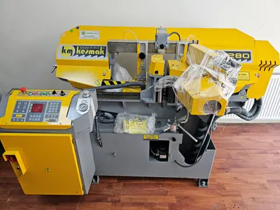 Kesmak Kme Dg 280 Rotary Head Open Screen Fully Automatic Wet Cutting Saw Machine