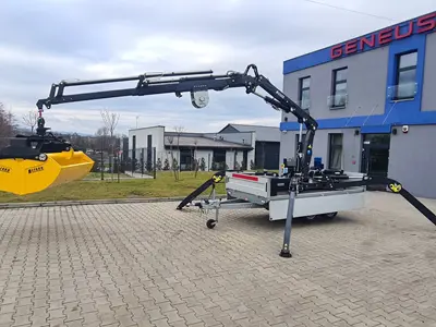 2400 Kg (13 M) Articulated Trailer Crane