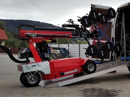 400 Kg Kaldırma Kapasiteli Tekerlekli Cam Taşıma Robotu
