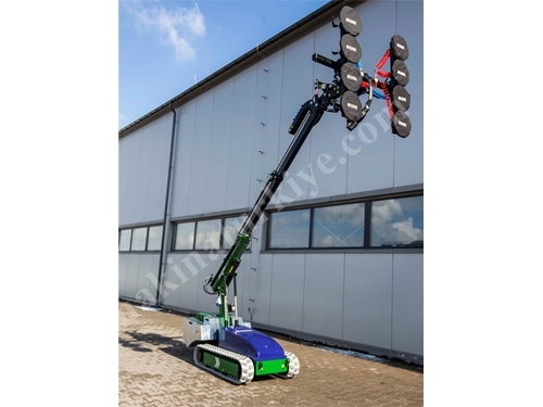 800 Kg (4,95M) Kaldırma Kapasiteli Raylı Cam Taşıma Robotu