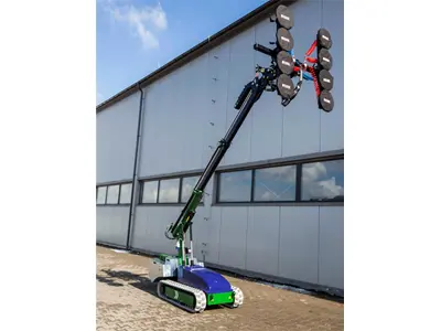 800 Kg (4,75M) Kaldırma Kapasiteli Raylı Cam Taşıma Robotu