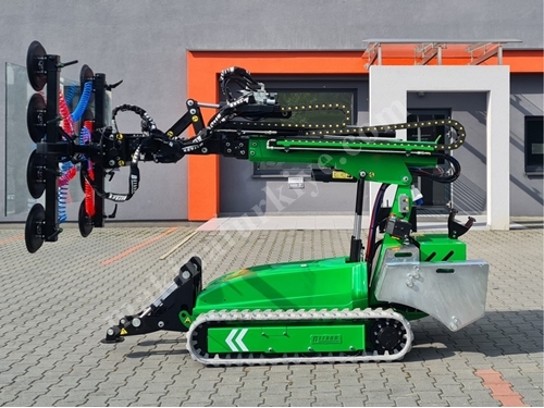 800 Kg (5,55M) Kaldırma Kapasiteli Raylı Cam Taşıma Robotu