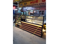 3 m Wheeled Pastry Cabinet and Pastry Counter - 0